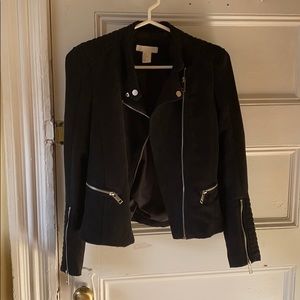 H&M Suede Moto Jacket